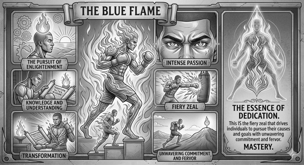 The Blue Flame — enlightenment, passion, knowledge, zeal, transformation, commitment, dedication, mastery