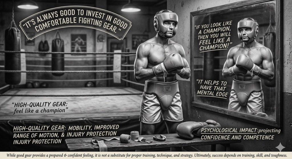 Invest in good gear — look like a champion, feel like a champion