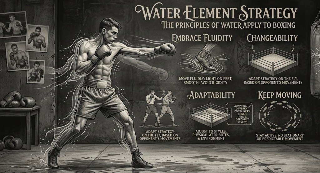 Water Element Strategy — embrace fluidity, changeability, adaptability, keep moving